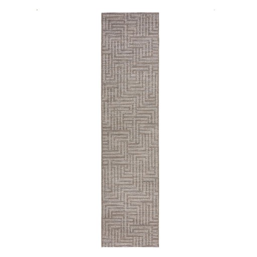 Covor de exterior gri/bej tip traversă 230x60 cm Salerno - Flair Rugs