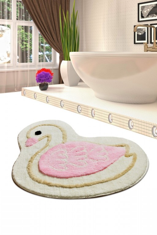 Covoras de baie, Chilai Home, Cob Swan, Acril, Multicolor