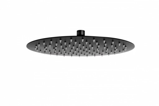 Palarie dus rotunda FDesign Inula, 300 mm, negru mat