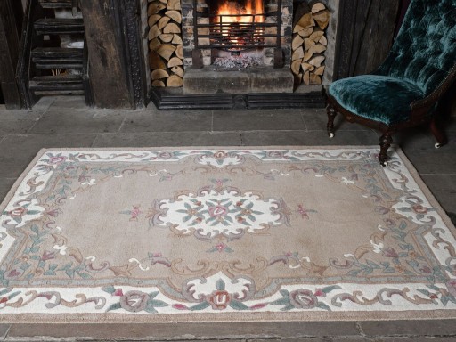 Covor Aubusson Fawn, Flair Rugs, 120x180 cm, lana, maro deschis