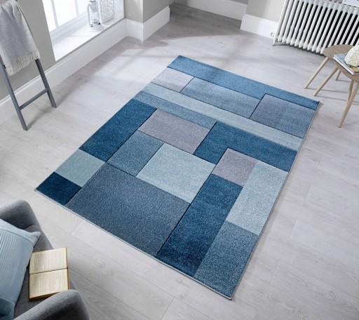 Covor Cosmos Denim Blue, Flair Rugs, 80x150 cm, polipropilena, albastru