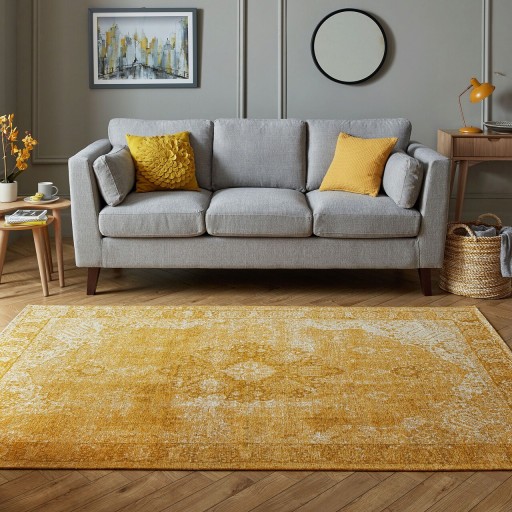 Covor Antique Traditional Ochre, Flair Rugs, 120x170 cm, fibre acrilice, ocru