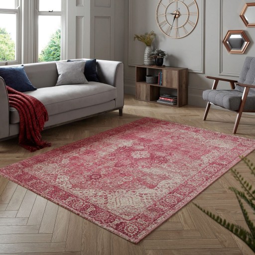 Covor Antique Traditional Pink, Flair Rugs, 120x170 cm, fibre acrilice, roz pudra