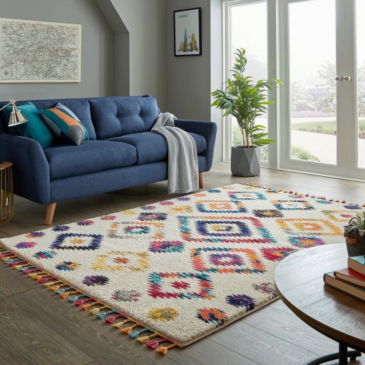 Covor Bohemia Cream, Flair Rugs, 120x170 cm, polipropilena, crem