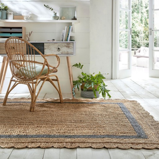 Covor Grace Natural/Grey, Flair Rugs, 200x290 cm, iuta, natural/gri