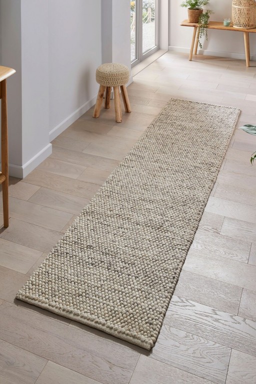 Covor Minerals, Flair Rugs, 60x230 cm, lana/poliester, natural