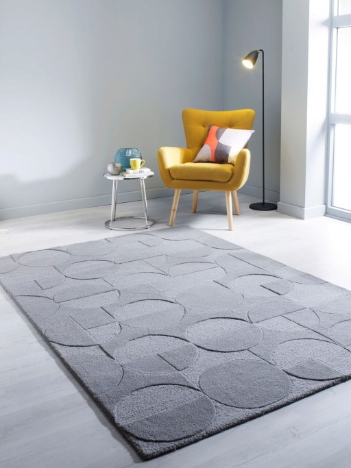 Covor Gigi Grey, Flair Rugs, 200x290 cm, lana, gri