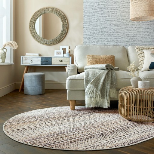 Covor Camino, Flair Rugs, D160 cm, polipropilena, natural