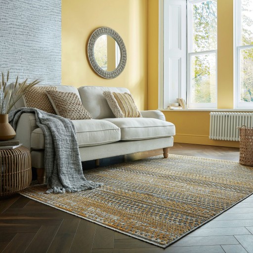 Covor Camino Yellow, Flair Rugs, 200x300 cm, polipropilena, galben