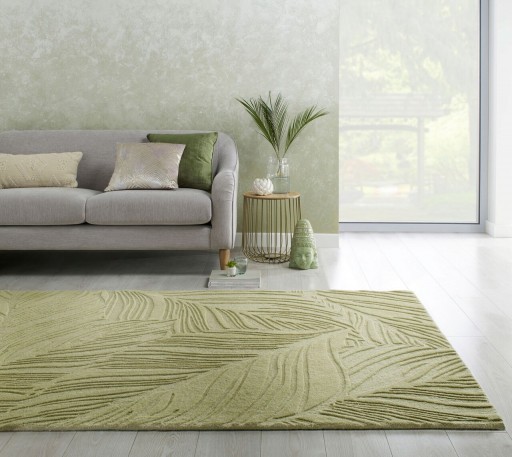 Covor Lino Leaf Sage, Flair Rugs, 200x290 cm, lana, verde