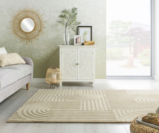 Covor Zen Garden, Flair Rugs, 160x230 cm, lana, natural