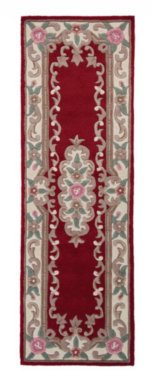 Covor Aubusson Red, Flair Rugs, 67x210 cm, lana, rosu