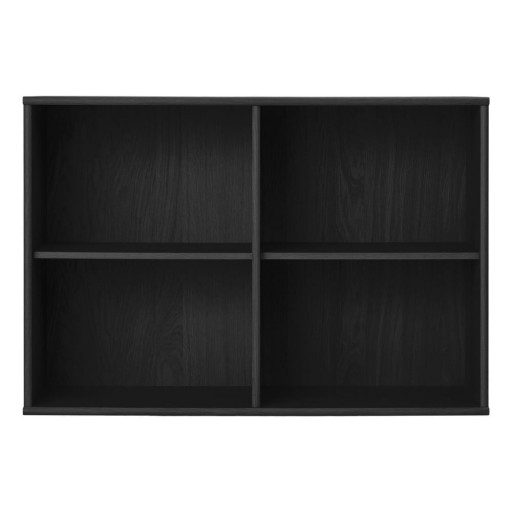 Bibliotecă neagră cu aspect de lemn de frasin suspendată 89x61 cm Mistral – Hammel Furniture