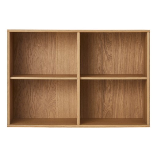 Bibliotecă în culoare naturală cu aspect de lemn de stejar suspendată 89x61 cm Mistral – Hammel Furniture