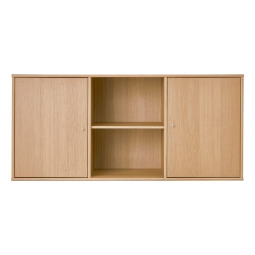 Comodă în culoare naturală joasă cu aspect de lemn de stejar suspendată 133x61 cm Mistral – Hammel Furniture