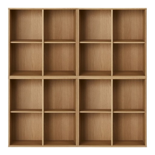 Bibliotecă în culoare naturală cu aspect de lemn de stejar suspendată 70x70 cm Mistral – Hammel Furniture