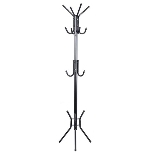 Cuier Piero, Pakoworld, 44x44x181 cm, metal, negru