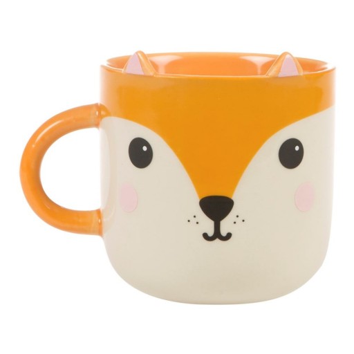 Cană din ceramică Sass & Belle Kawaii Fox, 450 ml