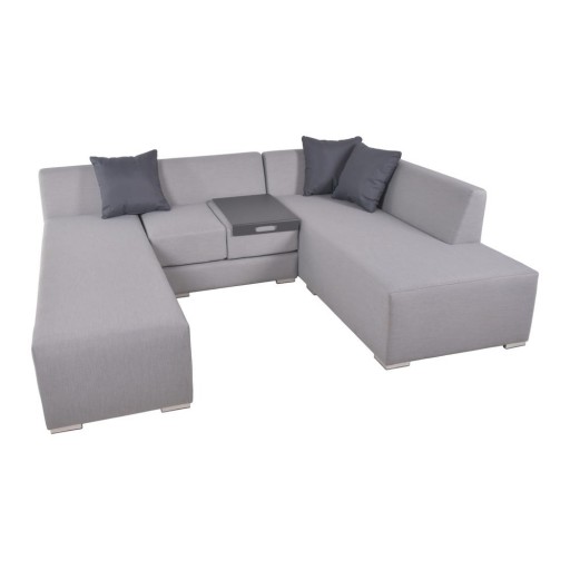 Set mobilier de grădină gri pentru 5 persoane Wellington – Garden Pleasure