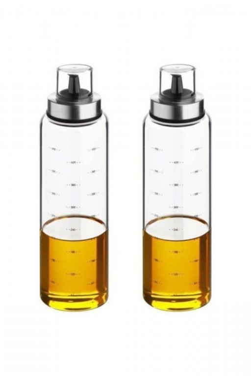 Set sticle dispenser ulei si otet, Planet X, 283PLN1209, Sticla, Transparent