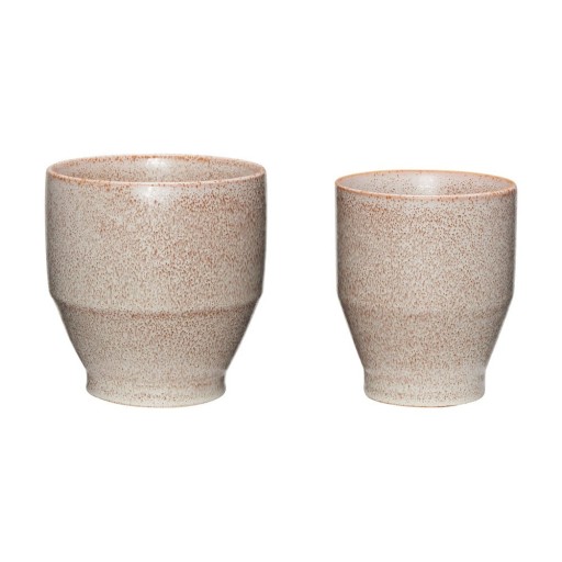 Ghivece decorative 2 buc. din ceramică handmade ø 16 cm Ashes – Hübsch