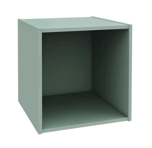 Raft modular Composite Cube, Bizzotto, 35x35x35 cm, PAL/MDF, verde sage