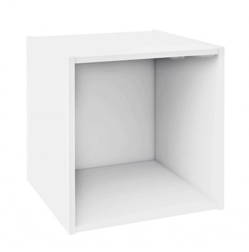 Raft modular Composite Cube, Bizzotto, 35x35x35 cm, PAL/MDF, alb