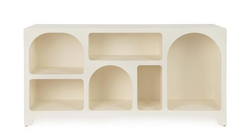 Consola Creamy, Bizzotto, 120x35x60 cm, MDF, alb