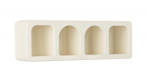 Raft de perete Creamy, Bizzotto, 60x15x20 cm, MDF, alb