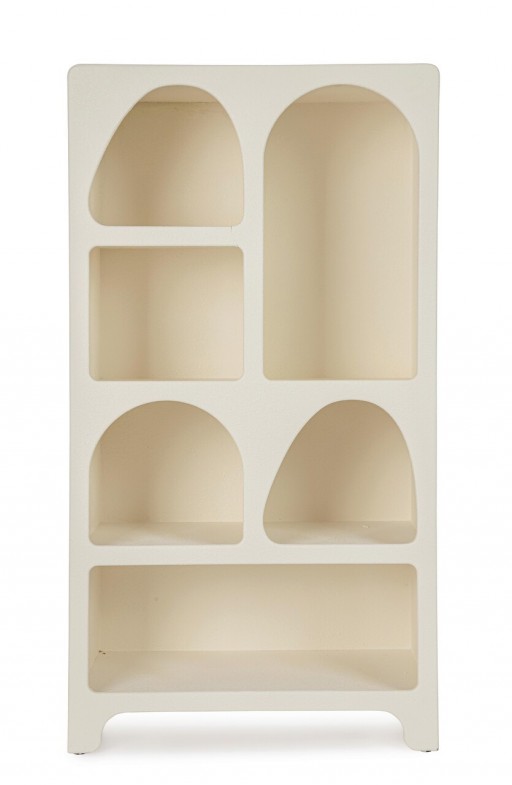 Biblioteca Creamy, Bizzotto, 56x36x105.5 cm, MDF, alb