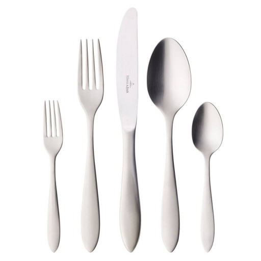 Set tacamuri 30 piese, Villeroy &amp; Boch, Arthur Cutlery Brushed, inox 18/10 periat