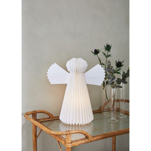 Decorațiune luminoasă de Crăciun Markslöjd Angel, înălțime 40 cm, alb