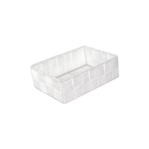 Organizator de baie alb Compactor Stan, 12 x 18 cm