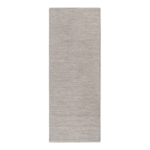 Covor tip traversă bej țesut manual din amestesc de lână 80x200 cm Pradesh Linen White – Elle Decoration