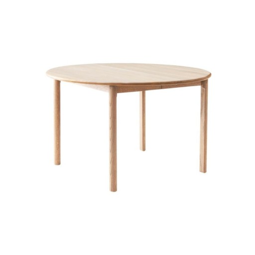 Masă de dining în culoare naturală rotundă extensibilă din lemn de stejar ø 120 cm Noor – Hammel Furniture