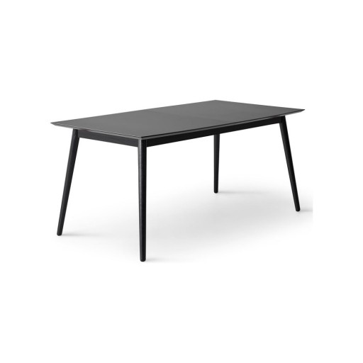 Masă de dining neagră extensibilă cu blat negru 90x165 cm Meza – Hammel Furniture