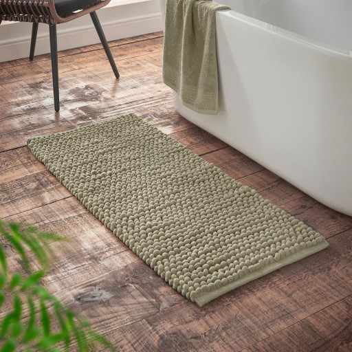 Covoraș de baie verde 50x120 cm Aspen Bobble – Bianca