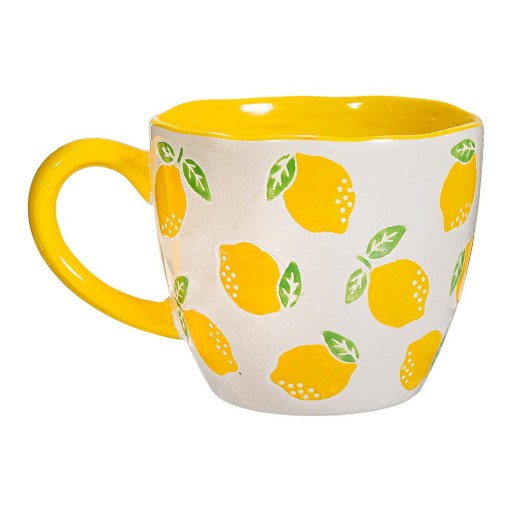 Cană galbenă/albă din ceramică 250 ml Lemon – Sass & Belle