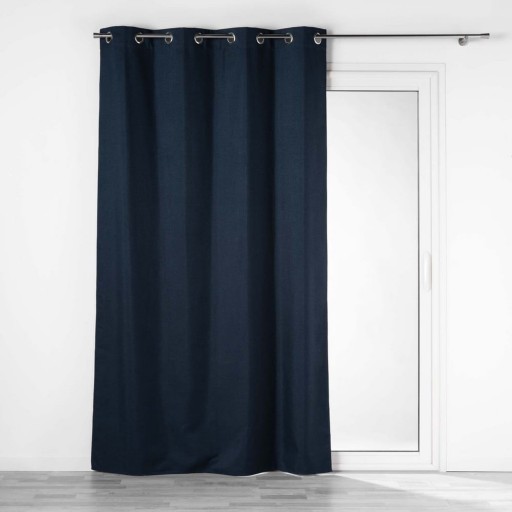 Draperie albastru-închis blackout 140x260 cm Crepuscule – douceur d'intérieur