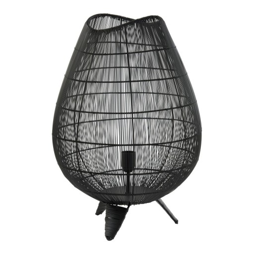 Veioză negru-mat cu abajur din metal (înălțime 56 cm) Yumi – Light & Living