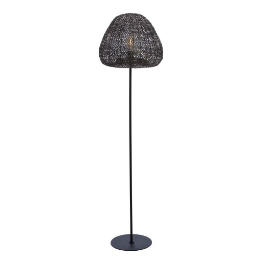 Lampadar negru mat/în culoarea bronz cu abajur din metal (înălțime 162 cm) Finou – Light & Living