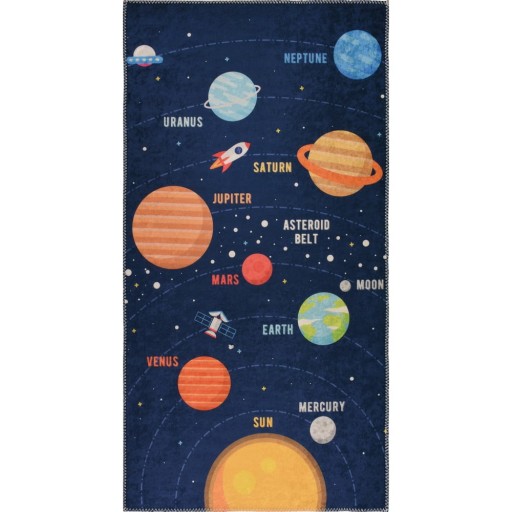 Covor pentru copii 80x150 cm Solar System – Vitaus