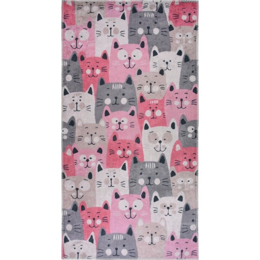 Covor pentru copii roz 100x160 cm Silly Cats – Vitaus